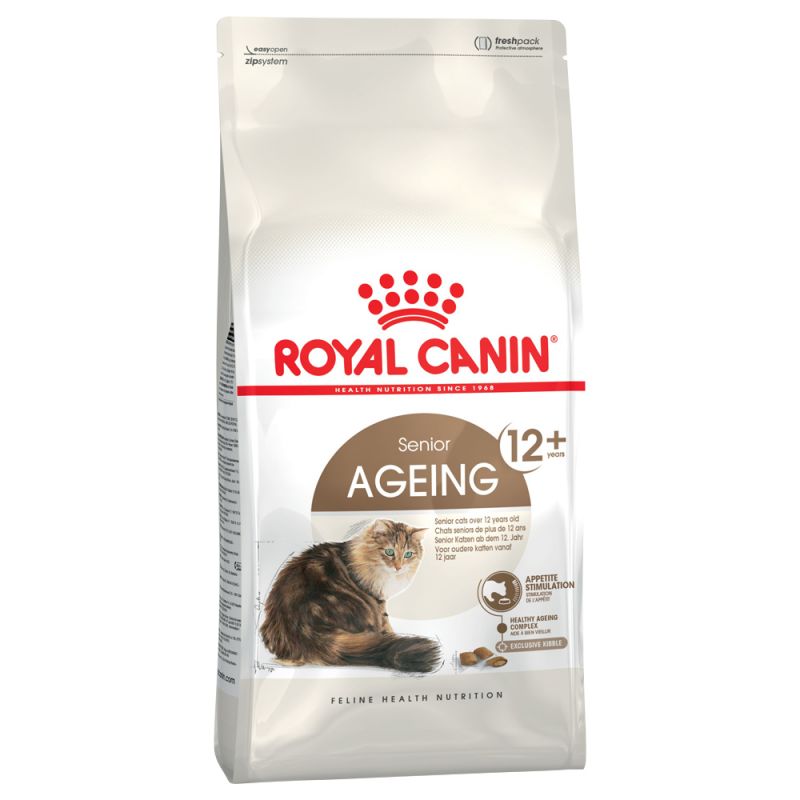 Royal Canin crocchette per gatti senior 12+ 4kg, ricetta antiage con antiossidanti, EPA/DHA e crocchette morbide Royal Canin crocchette per gatti senior 12+ 4kg, ricetta antiage con antiossidanti, EPA/DHA e crocchette morbide